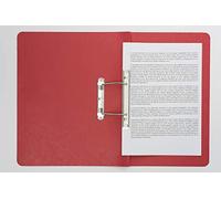 Exacompta - Ref 3008Z - Europa - Spiral File, 350 x 250mm, 300 Micron Hardwearing Mottled Pressboard, Holds 150 Sheets of A4 Paper, Spring Mechanism - Red, Pack of 25