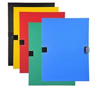 Exacompta - Ref. 30100H - 1 Folder with stretch back strap with foot flap and notched slider buckle - polypropylene - Assorted colours