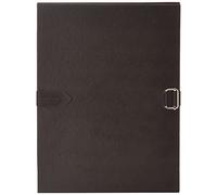 Exacompta - Ref 30116H - PP Expanding Folder - 240 x 320mm in Size, Suitable for A4 Documents, Coloured Adjustable Loop Slide Closure, Protects Documents - Black