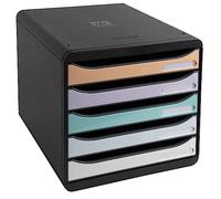 Exacompta Aquarel BIG-BOX PLUS, Black/Glossy Pastel, Pack of 1, Black