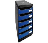 Exacompta BIG-BOX PLUS Iderama 5 Drawer Unit, Ice Blue