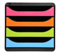 Exacompta Drawer Set Big-Box A4+ Black, Harlequin 27.8 x 34.7 x 26.7 cm