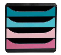 Exacompta Skandi Big Box Recycled 4 Drawer Set Assorted 310606D