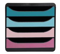 Exacompta Skandi Big Box Recycled 4 Drawer Set Assorted 310606D