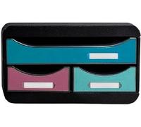 Exacompta Skandi SmallBox Recycled 3 Drawer Set Assorted 311606D