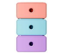 Exacompta - Ref 315707D - Box of 3 Tiny Box filing modules 1 drawer Candy Tiny stackable - External dimensions: Depth 19 x Width 26.5 x Height 10 cm - Assorted colours