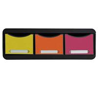 Exacompta - Ref 318798D - Iderama Collection - Toolbox Maxi Drawer Set (3 Drawers) - 270 x 355 x 135mm in Size, Tall Drawers for Storing Small Items - Harlequin