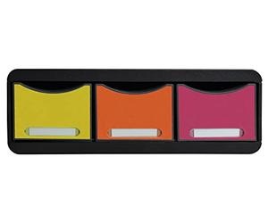 Exacompta - Ref 318798D - Iderama Collection - Toolbox Maxi Drawer Set (3 Drawers) - 270 x 355 x 135mm in Size, Tall Drawers for Storing Small Items - Harlequin