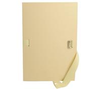 Exacompta - Ref 320E - Expanding Folder - 260 x 360mm in Size, Suitable for Storing A4+ Documents, Expands Up To 12cm , Coloured Canvas with Matching Strap - Buff
