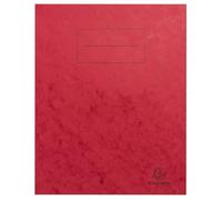Exacompta - Ref 32125E - Pack of 10 notebook covers 17 x 22 cm in genuine glossy card with labelling field - Ideal for school, college, universities - Colour: red