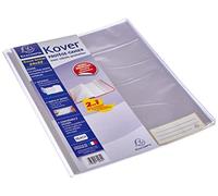 Exacompta - Ref 32430E - KoverBook Protector - A4+ in Size, Made from PVC Material - Protects Exercise Books, Water Resistant, Tear-Resistant Covers - Clear