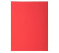 Exacompta - Ref 330012E - Super Pastel Square Cut Folders - 24 x 32cm in Size, Suitable for Storing & Holding A4 Documents, 210gsm Card - Red (Pack of 100)