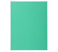 Exacompta - Ref 330021E - Super Pastel Square Cut Folders - 24 x 32cm in Size, Suitable for Storing & Holding A4 Documents, 210gsm Card - Green (Pack of 100)