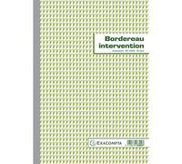 Exacompta - Ref. 3302AE - 1 Manifold BORDEREAU INTERVENTION - 50 numbered carbonless sheets in 2 copies (1 original + 1 copy) - A4 format - FSC certified - made in France