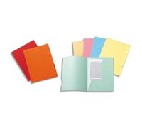Exacompta - Ref 332006E - Box of 5 Packs of 50 Rigid folders with 2 Flaps Super 210 g/m² - Pastel Colours - PEFC™ Certified folders - Size 24 x 32 cm for A4 Size documents - Light Blue