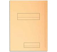 Exacompta - Ref 335002E - Super 210 Printed 2-Flap Folders - 240 x 320mm in Size, Suitable for Holding A4 Documents, 210gsm Card, Pre-Printed - Buff (Pack of 50)
