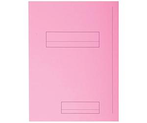 Exacompta - Ref 335003E - Super 210 Printed 2-Flap Folders - 240 x 320mm in Size, Suitable for Holding A4 Documents, 210gsm Card, Pre-Printed - Pink (Pack of 50)