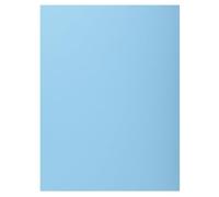 Exacompta - Ref 339006E - Box of 5 Packs of 50 Rigid folders with 1 Flap Super 210 g/m² - Pastel Colours - PEFC™ Certified folders - Size 24 x 32 cm for A4 Format - Light Blue