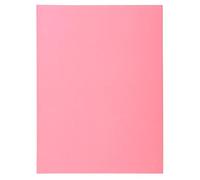 Exacompta - Ref 340003E - Super Pastel Square Cut Folders - 24 x 32cm in Size, Suitable for Storing & Holding A4 Documents, 160gsm Card - Pink (Pack of 100)
