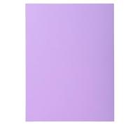 Exacompta - Ref 340008E - Super Pastel Square Cut Folders - 24 x 32cm in Size, Suitable for Storing & Holding A4 Documents, 160gsm Card - Lilac (Pack of 100)