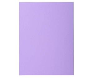 Exacompta - Ref 340008E - Super Pastel Square Cut Folders - 24 x 32cm in Size, Suitable for Storing & Holding A4 Documents, 160gsm Card - Lilac (Pack of 100)