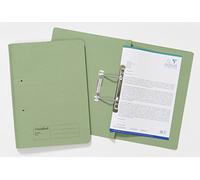 Exacompta - Ref 346-GRNZ - Guildhall - Document Spiral Files, 285gsm Medium Weight Spring Manilla, 355x250mm, Metal Spring Mechanism, Blue Angel Certified - Green, Pack of 25