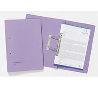 Exacompta - Ref 346-MVEZ - Guildhall - Document Spiral Files, 285gsm Medium Weight Spring Manilla, 355x250mm, Metal Spring Mechanism, Blue Angel Certified - Mauve, Pack of 25