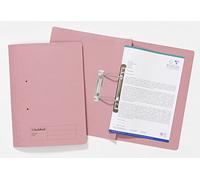 Exacompta - Ref 346-PNKZ - Guildhall - Document Spiral Files, 285gsm Medium Weight Spring Manilla, 355x250mm, Metal Spring Mechanism, Blue Angel Certified - Pink, Pack of 25