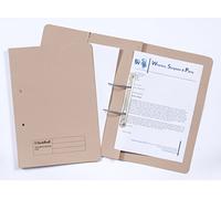 Exacompta - Ref 347-BUFZ - Guildhall - Pocket Spiral File, 285gsm Premium Heavyweight Sprint Manilla, 355 x 250mm, Right Hand Pocket, Blue Angel Certified - Buff, Pack of 25