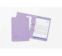 Exacompta - Ref 347-VLTZ - Guildhall - Pocket Spiral File, 285gsm Premium Heavyweight Sprint Manilla, 355 x 250mm, Right Hand Pocket, Blue Angel Certified - Mauve, Pack of 25