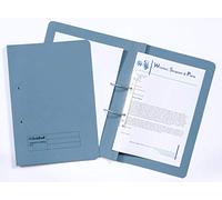 Exacompta - Ref 348-BLUZ - Guildhall - Pocket Spiral File, 315gsm Heavyweight Manilla, Holds A4 & Foolscap Documents, Left Hand Pocket, Blue Angel Certified - Blue, Pack of 50
