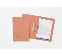 Exacompta - Ref 348-ORGZ - Guildhall - Pocket Spiral File, 315gsm Heavyweight Manilla, Holds A4 & Foolscap Documents, Left Hand Pocket, Blue Angel Certified - Orange, Pack of 50