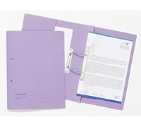 Exacompta Guildhall Transfer Spiral Pocket File Foolscap Mauve Pack 25