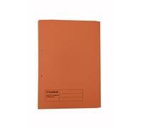 Exacompta - Ref 349-ORGZ - Guildhall - Pocket Spiral File, 315gsm Heavyweight Manilla, Holds A4 & Foolscap Documents, Left Hand Pocket, Blue Angel Certified - Orange, Pack of 25