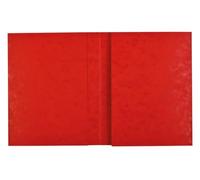 Exacompta - Ref 35125E - Box of 80 Notebook Covers 24 x 32 cm in Real Glossy Card, with Labelling Field - Ideal for School, College, Universities - Colour: red
