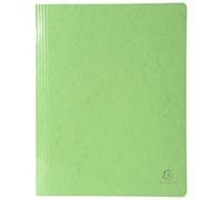 Exacompta - Ref 380805B - Iderama Collection - Flat Bar Files - 240 x 320mm in Size, Suitable for A4 Documents, 355gsm Glossy-Coated Pressboard - Lime Green (Pack of 25)