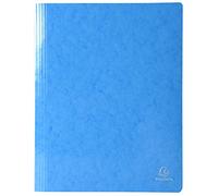 Exacompta - Ref. 380806B - 1 Iderama lamella folder in glossy laminated card 355 g/m² - FSC® certified folder - dimensions 24 x 32 cm for A4 format documents - light blue color