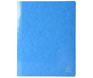 Exacompta - Ref. 380806B - 1 Iderama lamella folder in glossy laminated card 355 g/m² - FSC® certified folder - dimensions 24 x 32 cm for A4 format documents - light blue color