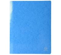 Exacompta - Ref 380806B - Iderama Collection - Flat Bar Files - 240 x 320mm in Size, Suitable for A4 Documents, 355gsm Glossy-Coated Pressboard - Light Blue (Pack of 25)