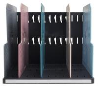 Exacompta - Ref 390606D - MODULOTOP Vertical File with 5 Skandi dividers - for Sorting Mail or A4+ documents - Dimensions: Depth 30 x Width 28.8 x Height 25.5 cm - Assorted
