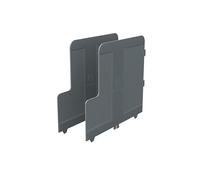 Exacompta - Ref 39107D - Modulotop ECOBlack - Additional Document Dividers (Pack of 2) - 280 x 240 x 6mm in Size, Easily Removed or Inserted - Mouse Grey