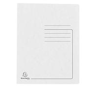 Exacompta Flat File 39982E A4 Mottled Pressboard 27.2 (W) x 0.2 (D) x 31.8 (H) cm White Pack of 25