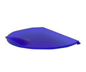 Exacompta - Ref. 40003D - 1 lid with flap TRI-BIN - Suitable for 50 litre trash can EcoBlack ref. 44214D specially designed for waste sorting depending on the type of waste - Colour: blue
