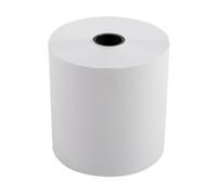 Exacompta - Ref 40651E - Box of 50 spools for Calculating Machine and Box - Width 57mm x Diameter 60mm - Mandrel 12mm - 1 ply Offset Extra White 60g/m² - Yardage (+ or - 2m): 30m