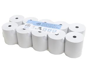 Exacompta - Ref 40808E - Thermal Cash Register Receipt Roll (Pack of 10) - 80mm Width x 76m Length, 12mm Core Diameter, 55gsm Paper, 30 Rolls Per Pack