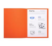 Exacompta - Ref 410007E - Forever Collection - Recycled Square Cut Folder - A4 (210 x 297mm), 220gsm Recycled Board, Blue Angel Certified - Orange (Pack of 100)