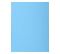 Exacompta - Ref 410010E - Forever Collection - Recycled Square Cut Folder - A4 (210 x 297mm), 220gsm Recycled Board, Blue Angel Certified - Bright Blue (Pack of 100)