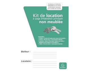 Exacompta - Ref. 41E - 1 unfurnished rental kit - This complete file includes all the mandatory documents to rent an unfurnished accommodation with complete peace of mind - 100% French manufacturing