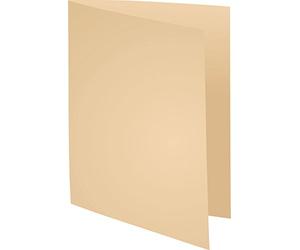 Exacompta - Ref 421002E - Forever Square Cut Folder with Decal Edge - 240 x 320mm in Size, Suitable for Storing A4 Documents, Made from 170gsm Recycled Board - Buff (Pack of 100)