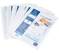 Exacompta - Ref 43008E - Kreacover Personalisable Presentation Folder - Suitable for A4 Documents, Business Card Slot, Pre-Cut Tabs for Holding Documents - White Pack of 1